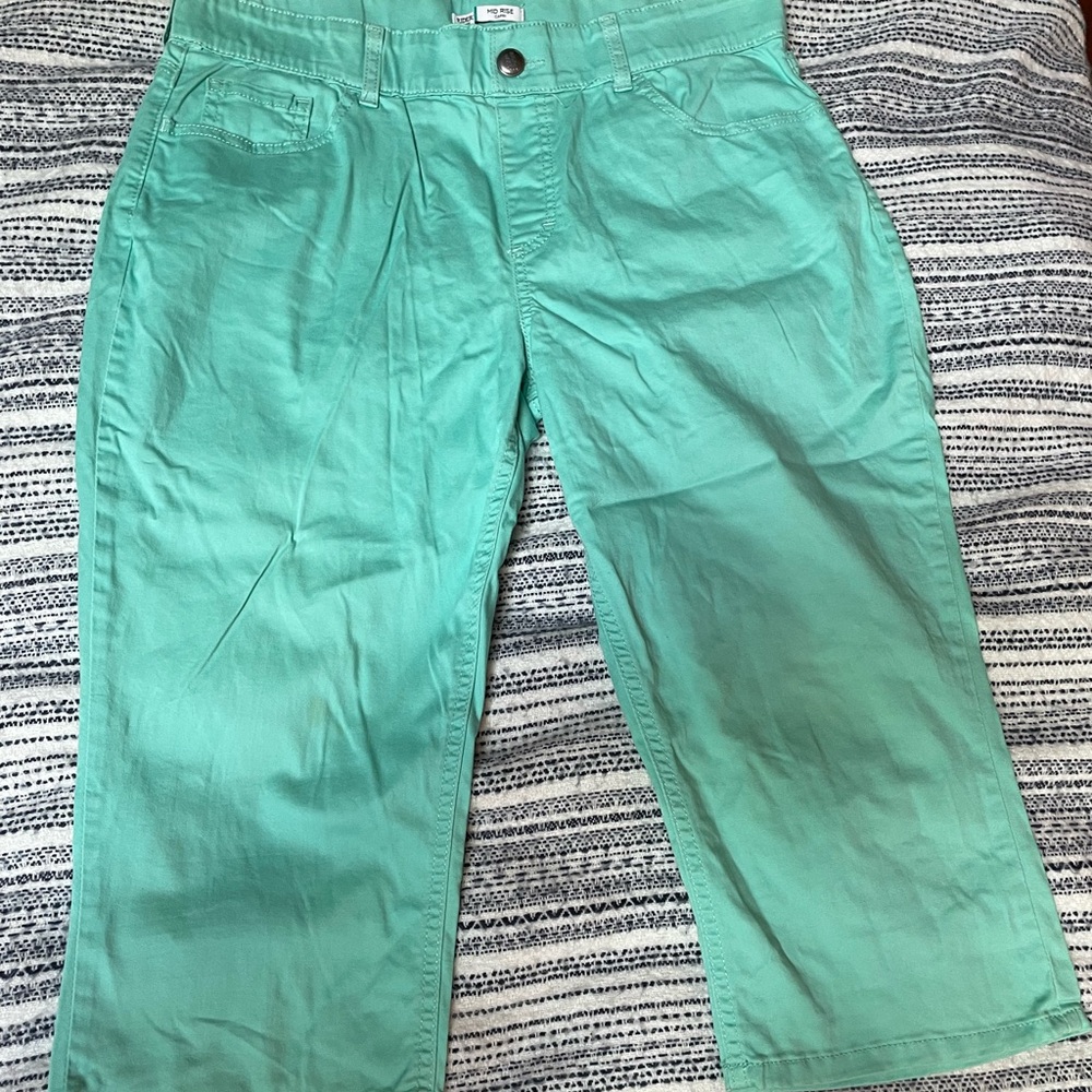 Lee Riders Mid Rise Aqua Capri women’s  14